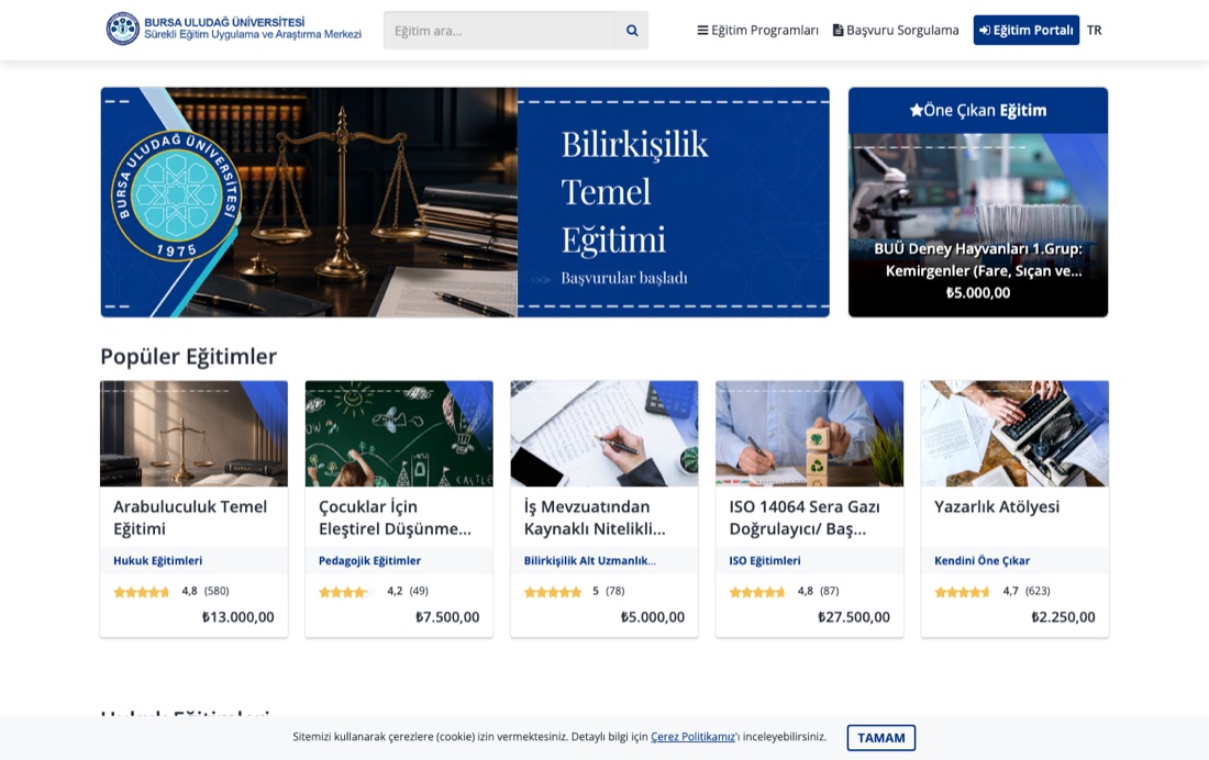 Bursa Uludağ Üniversitesi SEM ana sayfası